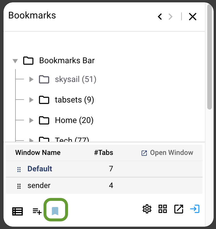 The Bookmarks Overview 